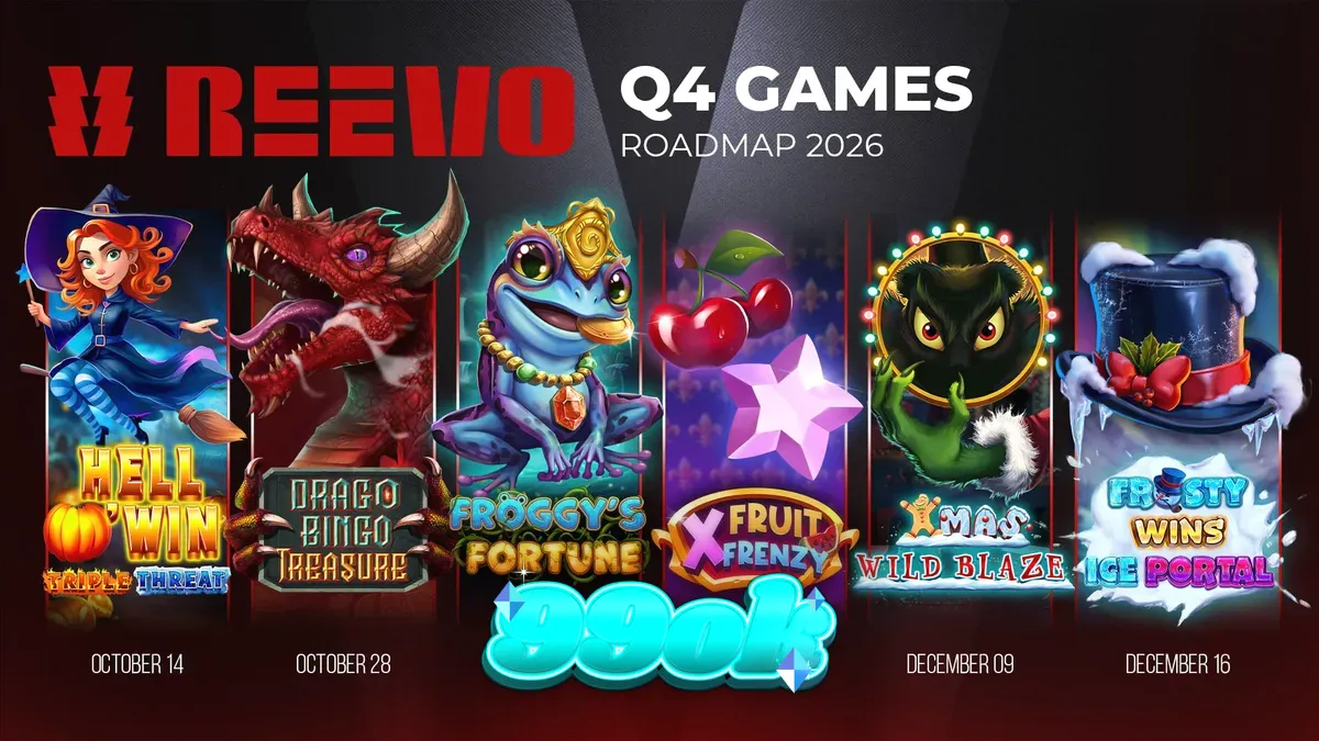 Đồ họa chủ đề lễ hội và mùa đông cho các tựa game slot mới của REEVO
